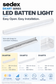 Sedex LED Batten 600MM 20Watt CCT and POWER Selectable