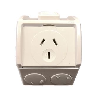 HEM Single Socket IP53 Weatherproof - 10A