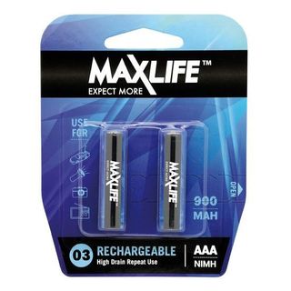 Maxilife AAA Rechargeable Battery 2 Pack