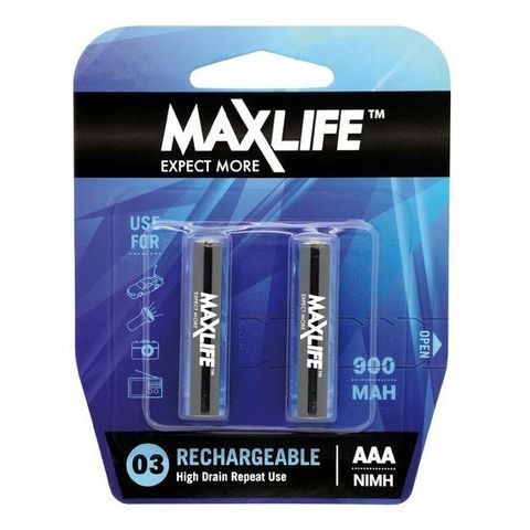 Maxilife AAA Rechargeable Battery 2 Pack