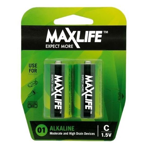 C Alkaline Battery 2 Pack