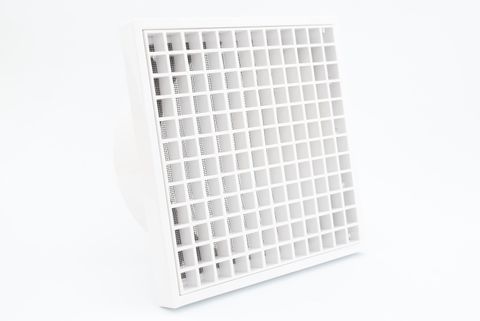 125MM EGG-CRATE GRILLE VENT - WHITE