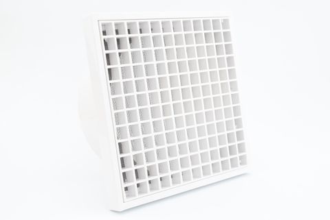 150MM EGG-CRATE GRILLE VENT - WHITE