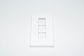 PDL 600 SERIES 3 GANG SWITCH PLATE WITHCOVER - WHITE
