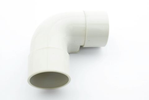 32MM ELBOW WITH COVER GREY