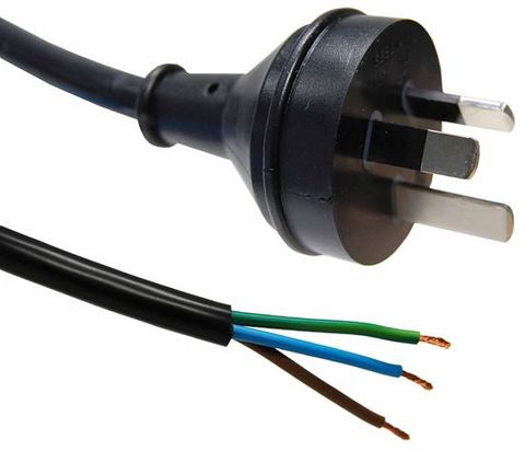3 Pin Plug to Bare End [1M]