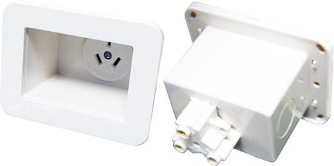 Recessed Single Power Outlet