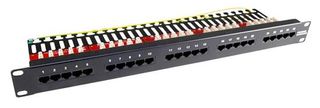Unshielded 25 Ports,  19'' Voice Rated Patch Panel