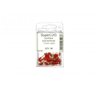 Bootlace End Terminal - 1.0mm Cable - 50pcs