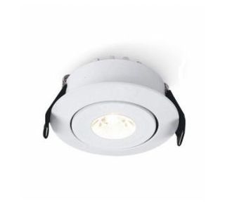 Flua Flier Round Tilt Marker Light Silver 3W 3K 40&deg; NO DRIVE