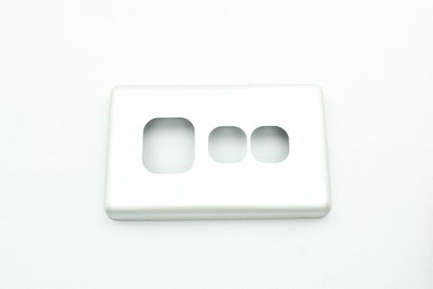 Aluminium Metal Cover for HEM/HQE Horizotal single PowerPoint with extra switch