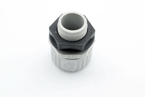 ADAPTOR FOR FLEX CONDUIT 20MM GREY