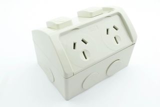 HQE Double Socket IP53 Weatherproof - 15A