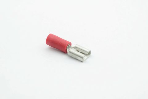 Red Fem.Quick Connect - 6.4mm Tab 100pcs