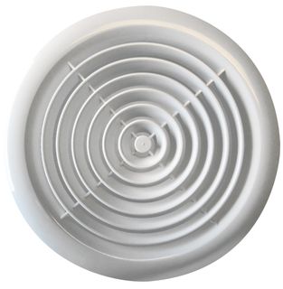 100mm Circular Ceiling Grill White