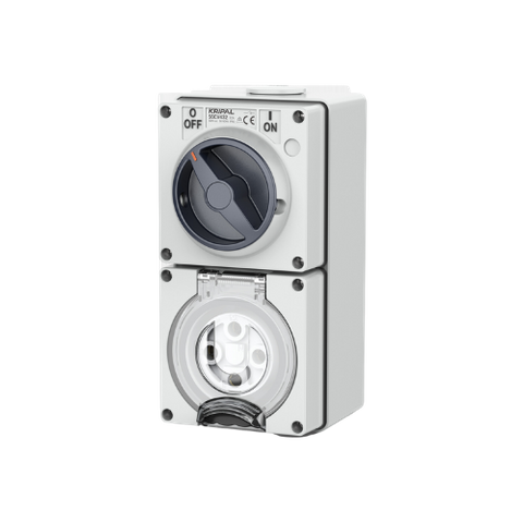 56Series Kripal SWITCHED SOCKET 4 PIN 32A IP66