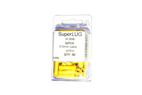 In-Lin Splice Yellow 6mm Cable - 50pcs