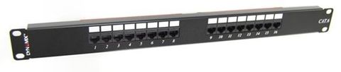 Cat6 UTP Patch Panel,  16 Ports, 19''