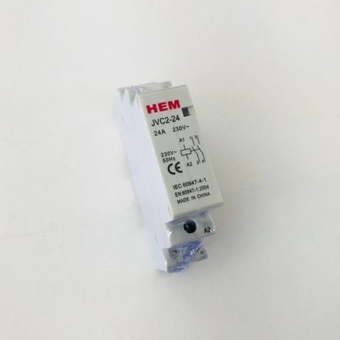 DINRAIL CONTACTOR 2 POLE - 24A 2 NO