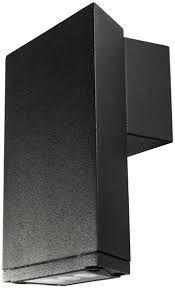 3W LED Wall Light Up or Down Black 3K- IP54