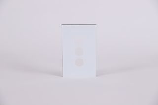 WHITE SILK SERIES 3 GANG GLASS PLATE