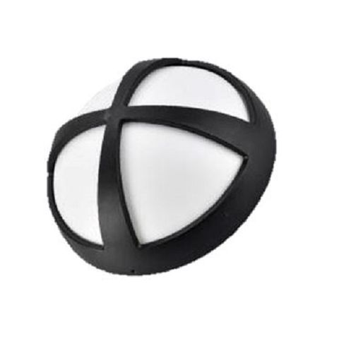 LED BULKHEAD IP54 8W 170MM BLACK 4K