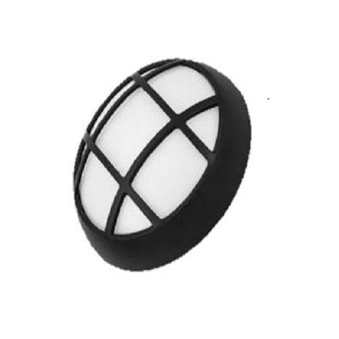 LED BULKHEAD IP54 8W 170MM BLACK 4K