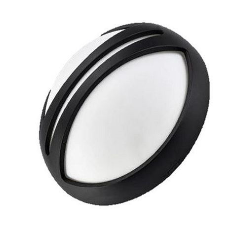 LED BULDHEAD IP54 15W 260MM BLACK 4K