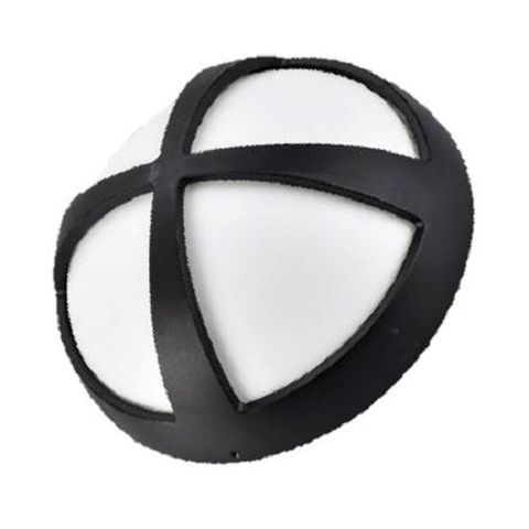 LED BULDHEAD IP54 15W 260MM BLACK 4K