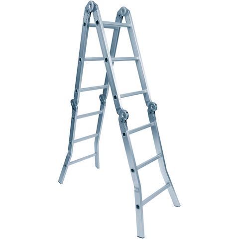 3.7M MULTIFOLD ALUMINIUM LADDER 120KG CAP