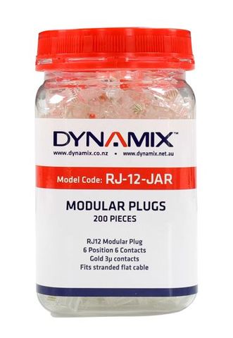 Dynamics RJ-12 Plug 200pc Jar