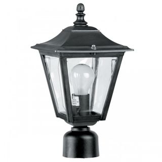 SQUARE POST LANTERN HEAD BLACK