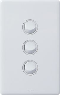 Excel Life™ Dedicated Plate - 3 Gang Switch, 16A