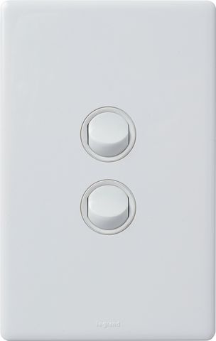 Excel Life™ Dedicated Plate - 2 Gang Switch, 16A