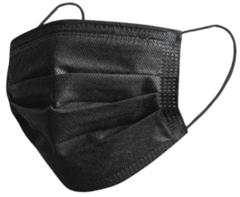 FACE MASK  3 PLY BLACK PKT 50