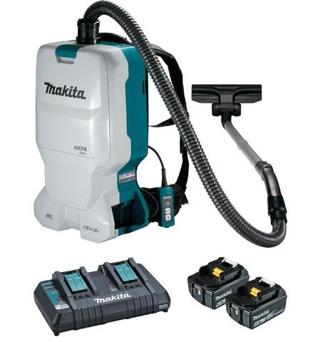 BACK PACK - MAKITA 18V×2 BATTERY VACUUM KIT 6 LTR