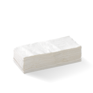 BIONAPKIN NAPKIN 2 PLY WHITE LUNCH 1/8 FOLD CARTON 2000