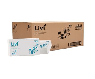 HAND TOWEL - LIVI ESSENTIALS ULTRASLIM 2 PLY 150 SHEETS × 16 PACKS