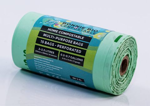 COMPOSTABLE DOG POO BAGS - ROLL OF 15