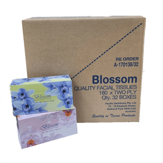 FACIAL TISSUE BLOSSOM 32 PACKETS PER CARTON