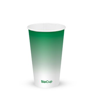 BIOCUP 16oz GREEN COLD PAPER CUP CARTON OF 1000