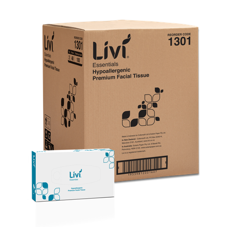 FACIAL TISSUE PREMIUM - LIVI 100 x 48 Boxes