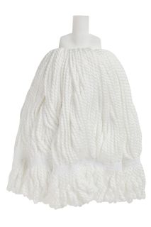 MOPHEAD MICROFIBRE ROUND WHITE EDCO