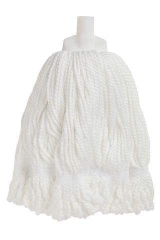 MOPHEAD MICROFIBRE ROUND WHITE EDCO