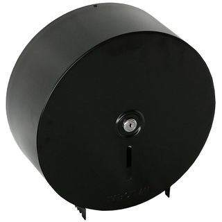 DISPENSER TOILET PAPER JUMBO POWDER COATED BLACK METAL