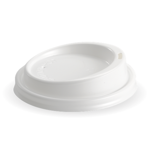 BIOCUP LID 90MM PS WHITE LARGE