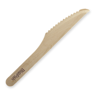 BIOCUTLERY KNIFE WOODEN CTN 1000 BIOPAK