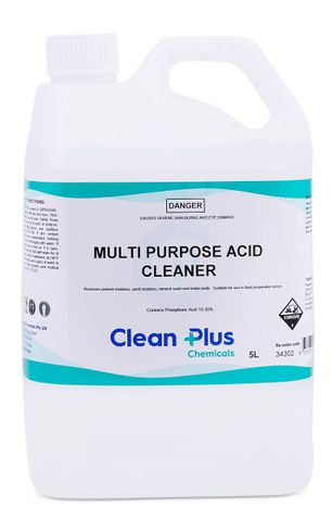 CLEAN PLUS MULTI PURPOSE ACID CLEANER 5 LTR