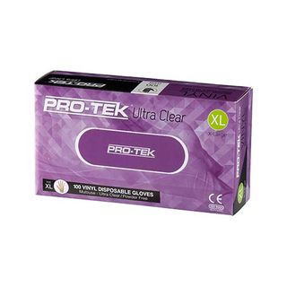 GLOVES VINYL CLEAR POWDER FREE XL PRO-TEK