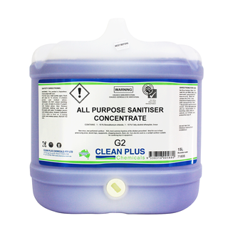 CLEAN PLUS ALL PURPOSE SANITISER CONCENTRATE 15 LTR